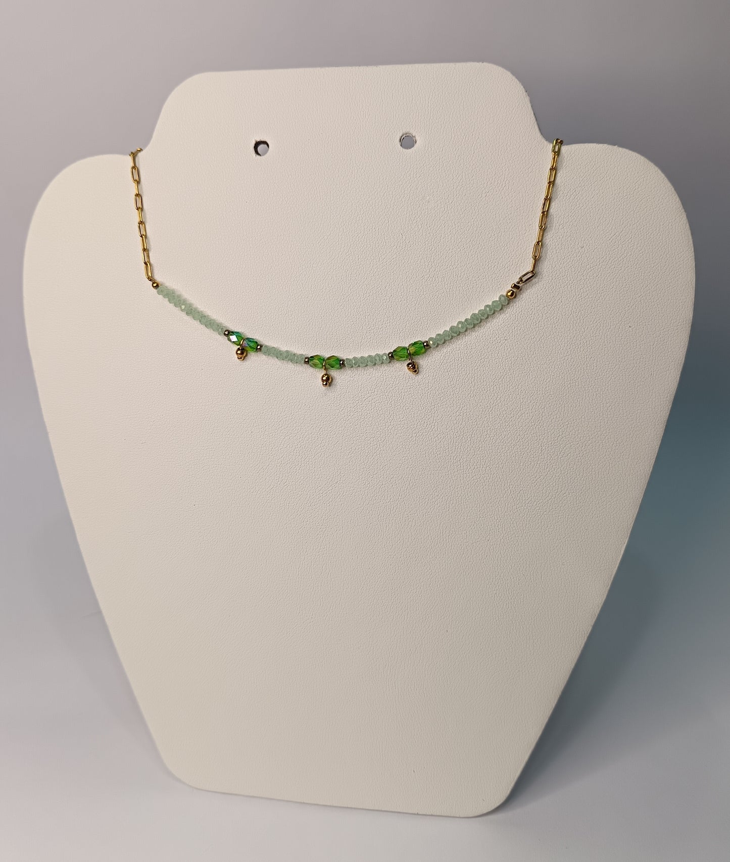 COLLAR CRISTAL VERDE