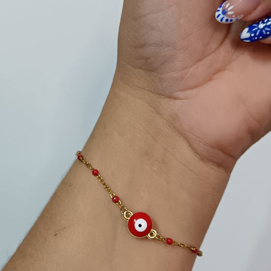 PULSERA OJO TURCO DE ACERO