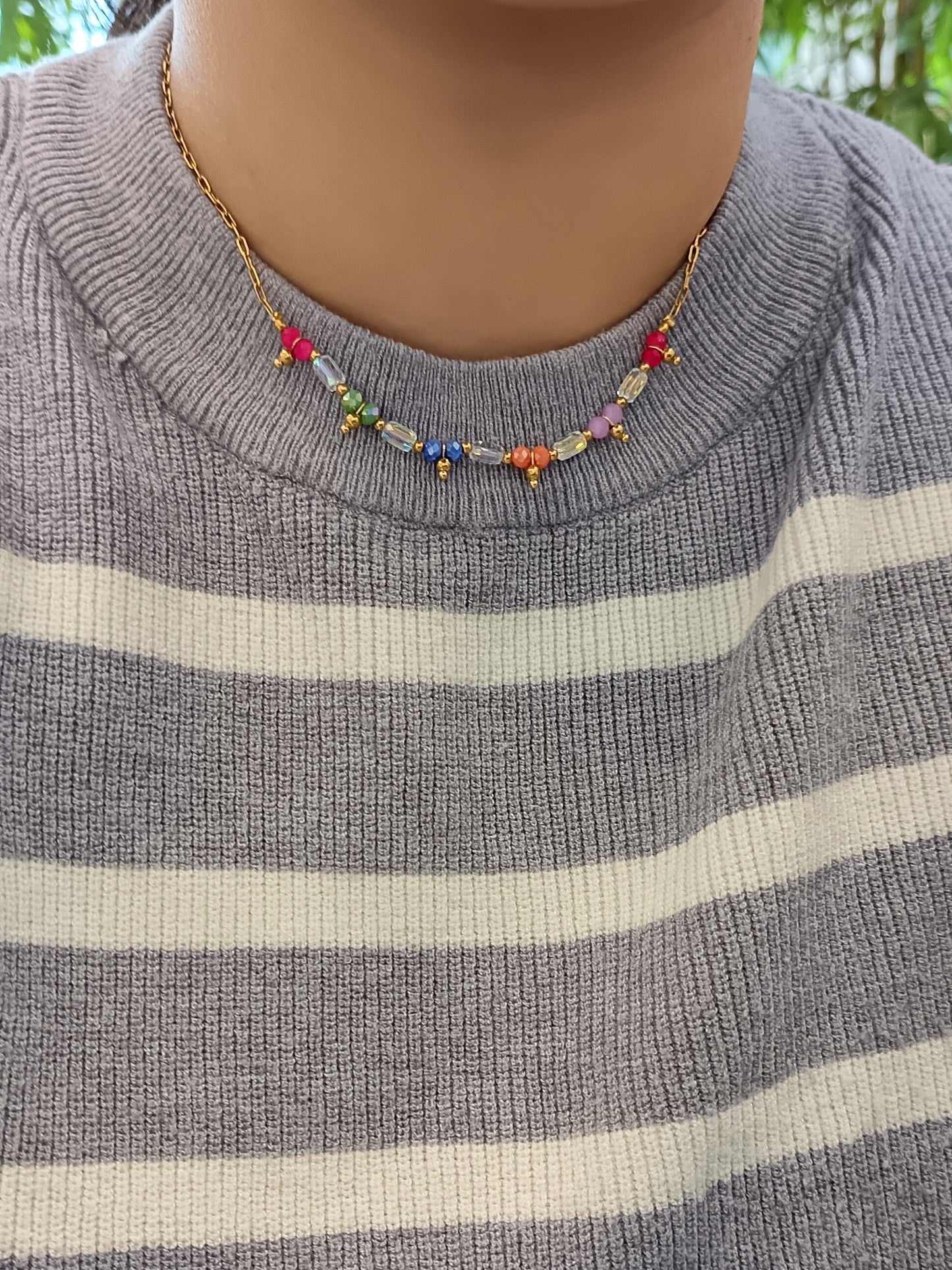 COLLAR CRISTAL MULTICOLOR - 20%