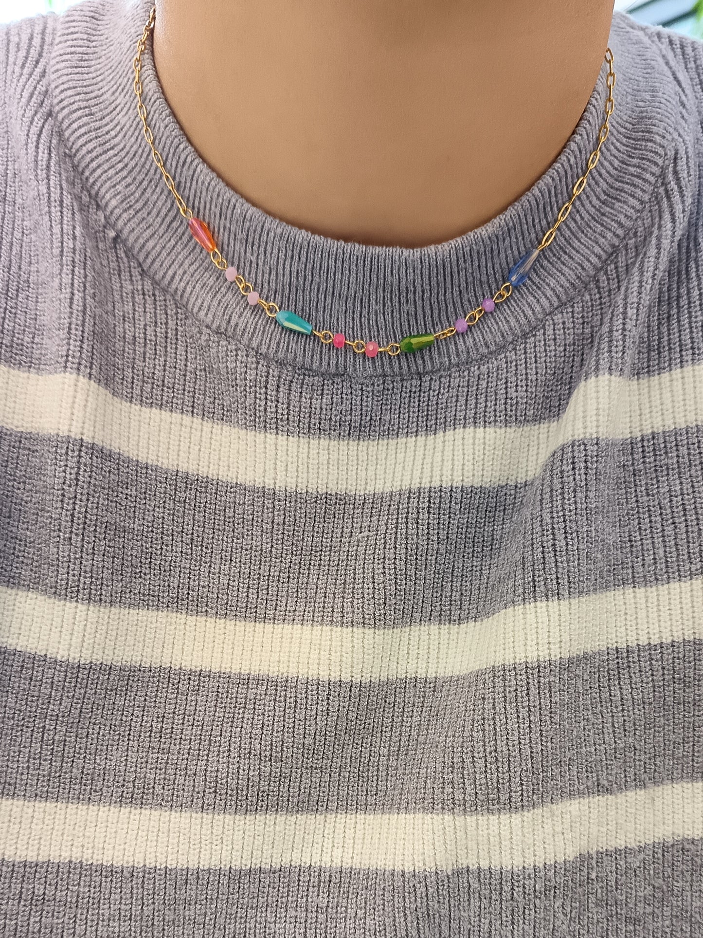 COLLAR GOTAS MULTICOLOR